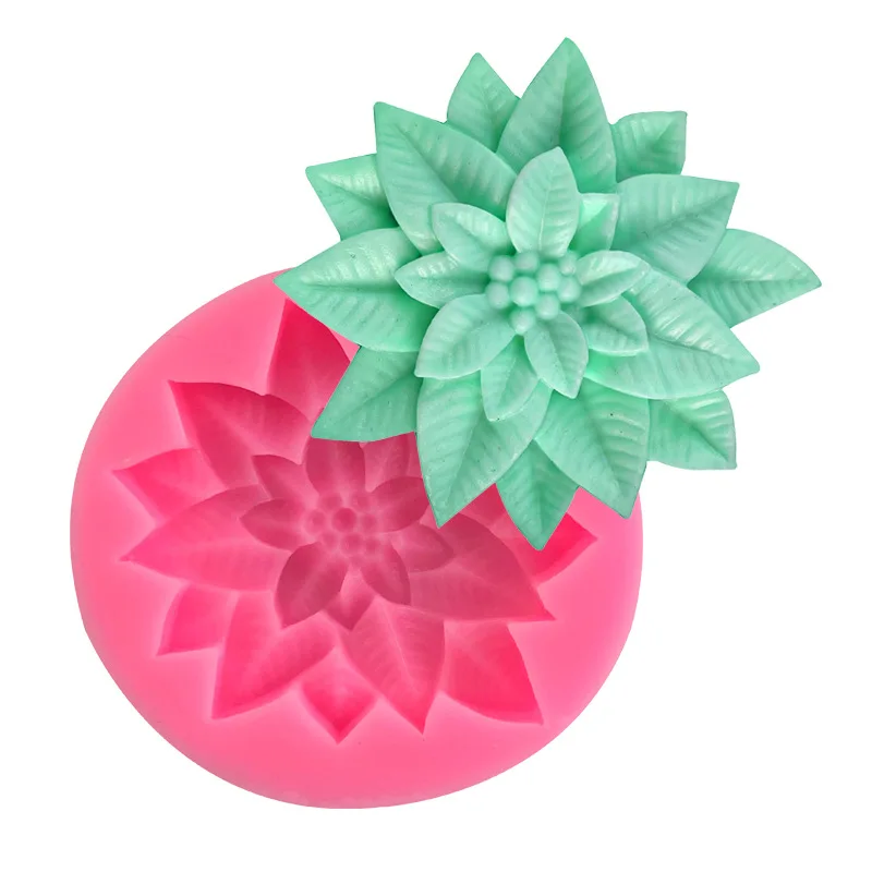 

Christmas Holly Leaf Shape Silicone Mold Handmade Fondant Chocolate Biscuit Cake Decoration Ornament Mold Kitchen Accessories
