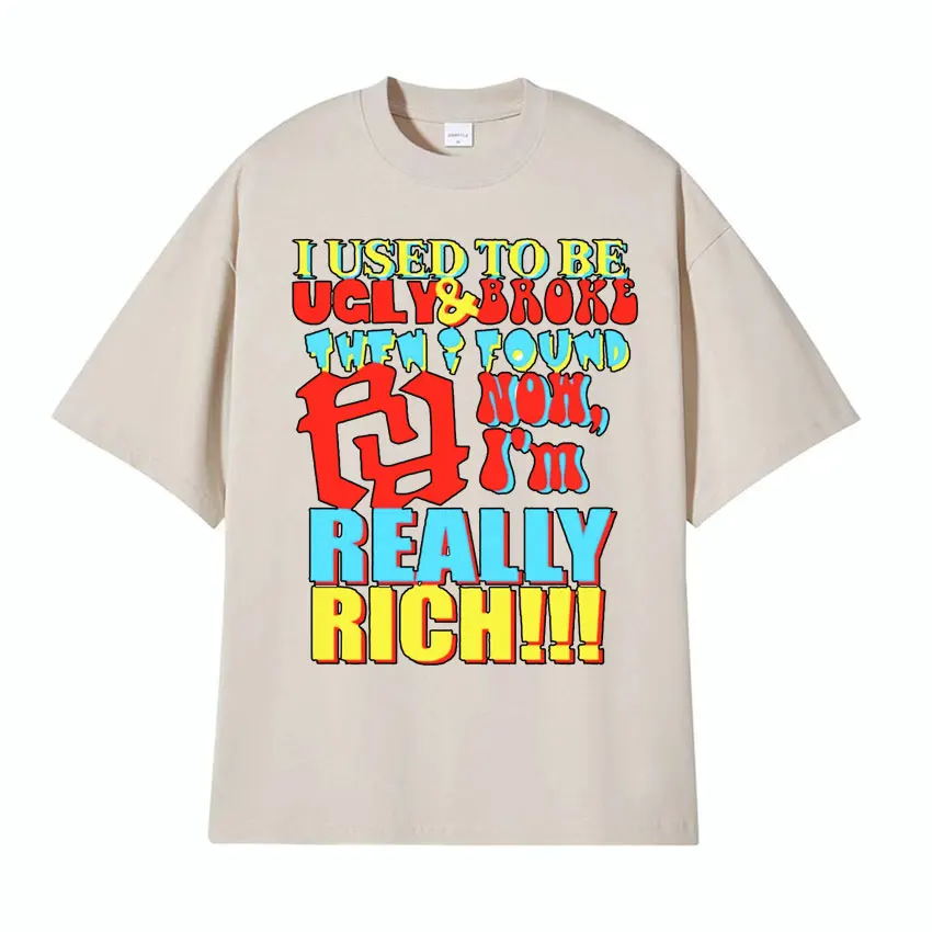 Футболка KanKan RR я раньше была уродливой и сломанной очень насыщенная графическая