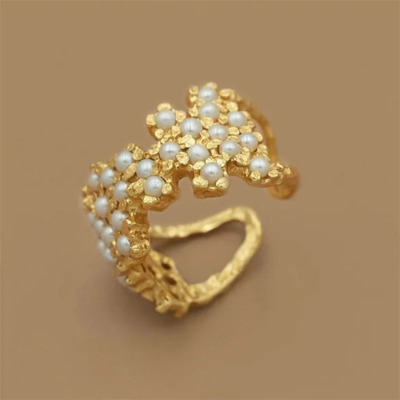 

LONDANY кольцо из бисера Открытое кольцо в европейском и американском стиле улучшенное чувство маленькая толпа Ins стильное жемчужное кольцо