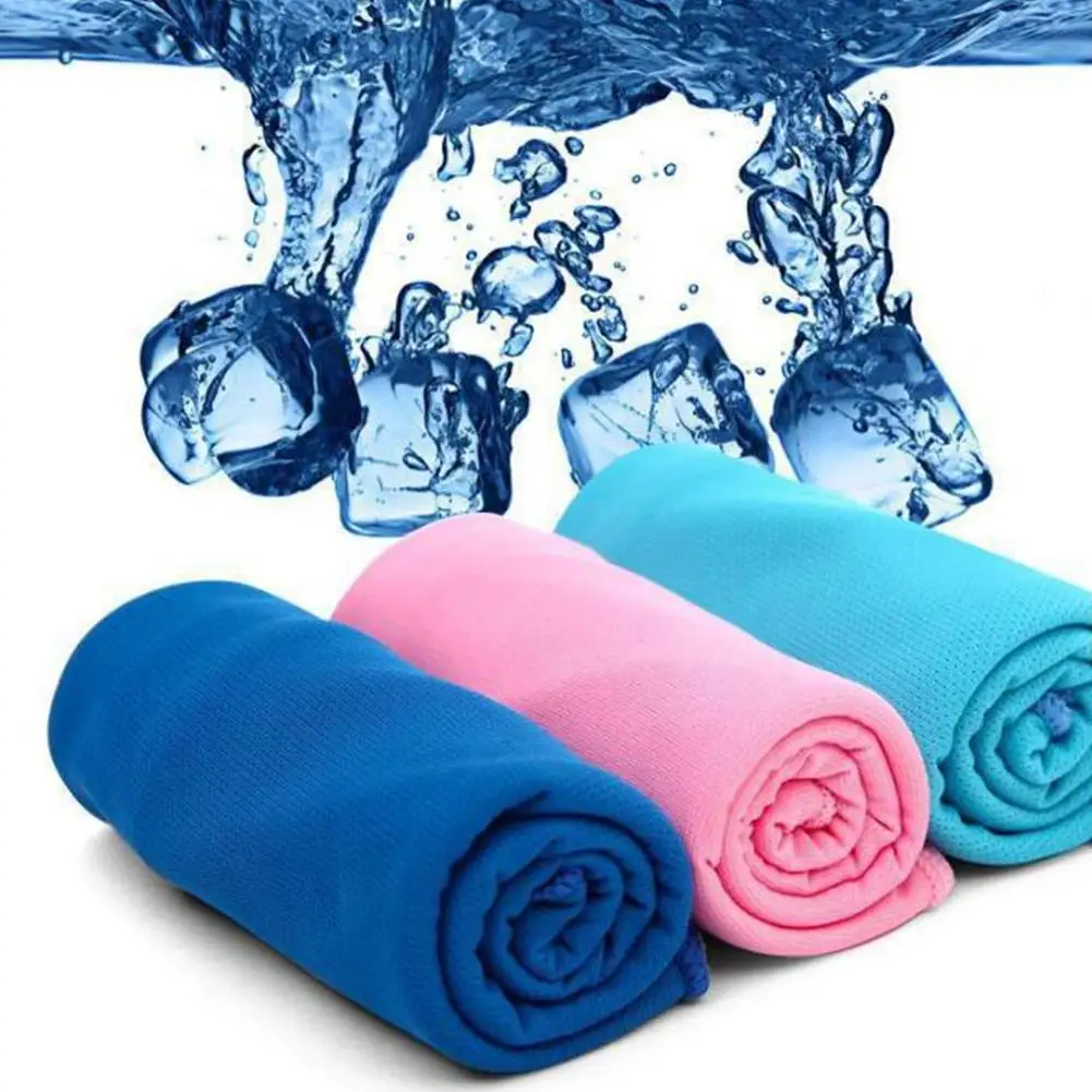 

Unisex Sports Towel Unisex Solid Breathable Summer Gym Fitness Exercise Quick Dry Cooling Towel for Outdoor Sports 90*30cm