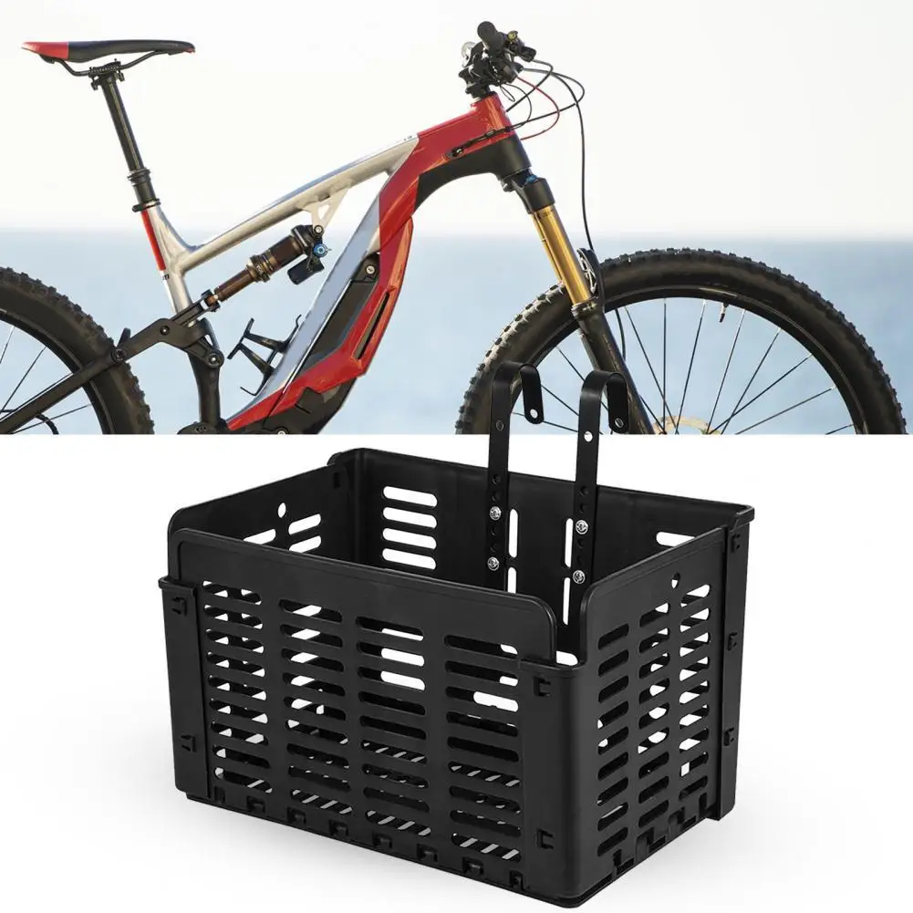 

Bicycle PP Hanging Basket Foldable Bicycle Basket Quick-release Front Basket Shelf Portable Vegetable Basket Riding Accessories