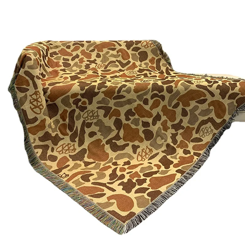 

Женское одеяло для пляжа и пикника, полосатые льняные одеяла в стиле бохо, плед, коврики для дивана, Дорожный Коврик с кисточками