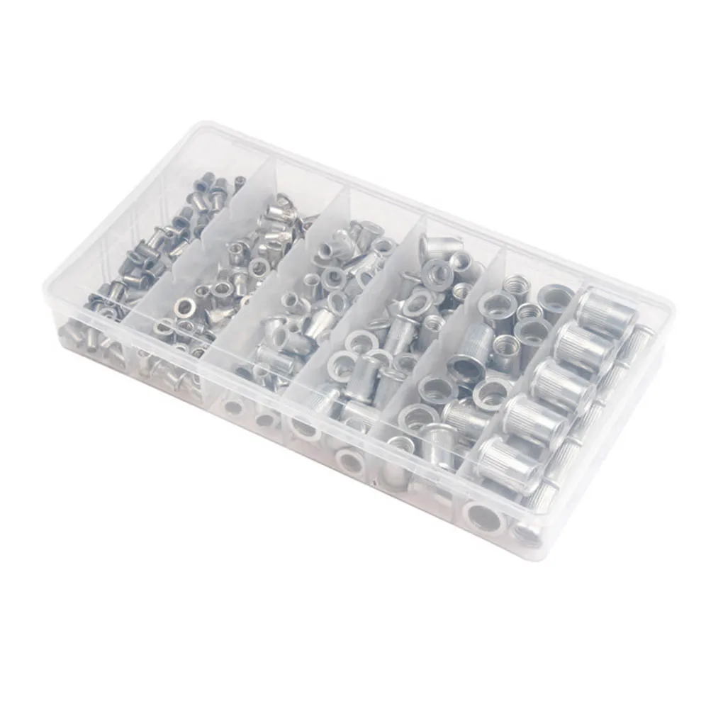 

165 Pieces Rivet Nut Rivnuts Threaded Nutserts Repairing