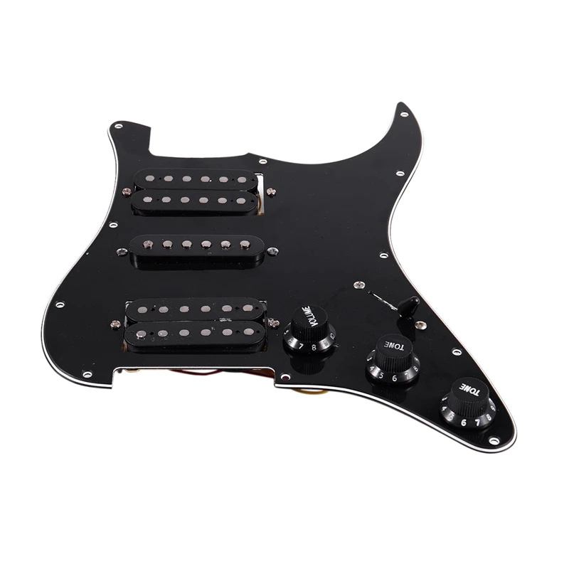 Загруженная Предварительно Проводная электрогитара Pickguard 11 Отверстия Hsh Pickups