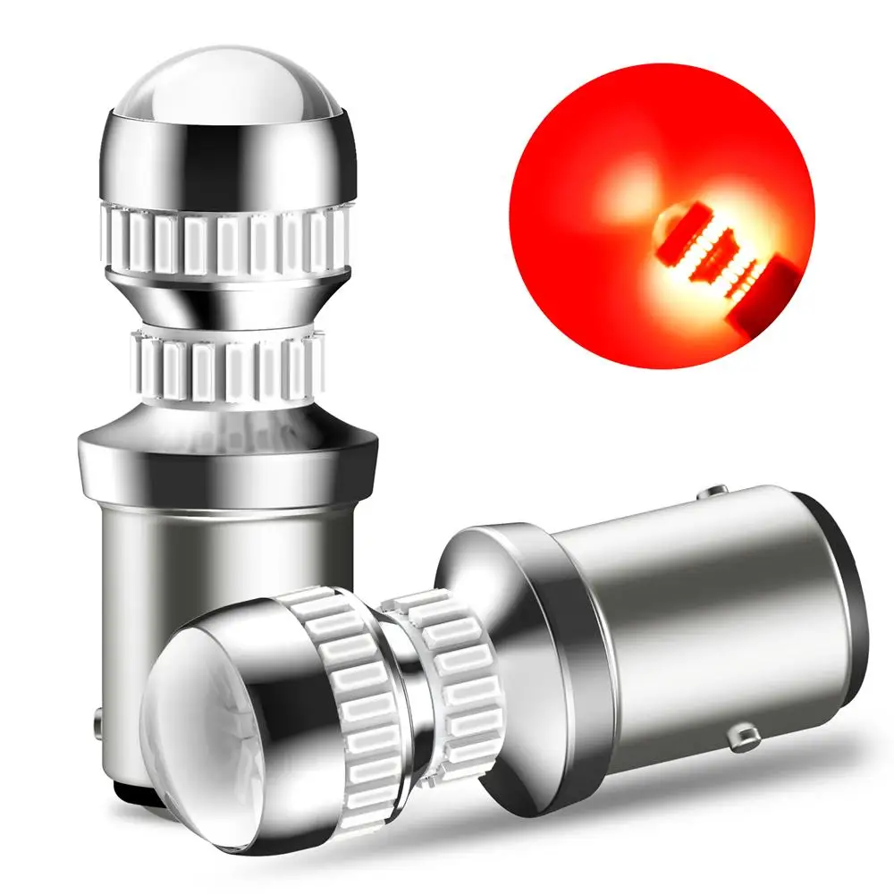 

AUXITO 2 шт. 1157 Красный светодиод P21/5W Bay15d Светодиодные лампы Автомобильный стоп-сигнал для Ford Hyundai Авто Задний задний парковочный фонарь DRL Белый 12 В