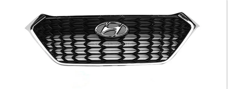 

Автомобильный Стайлинг для Hyundai Tucson 2015-2018, решетка радиатора для гонок, автомобильные аксессуары, передняя маска, крышка, решетки с логотипом