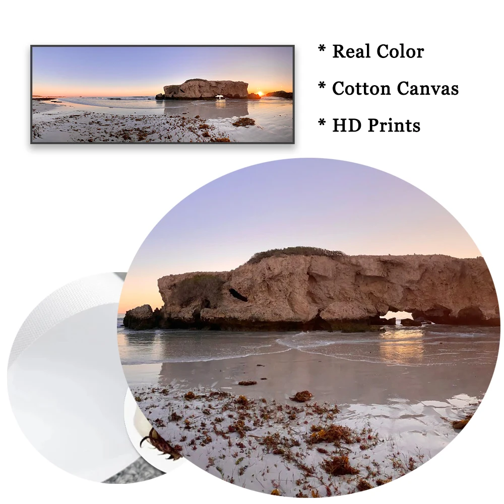 Австралийское побережье закат пляж море плакаты океан вечерний пейзаж холст