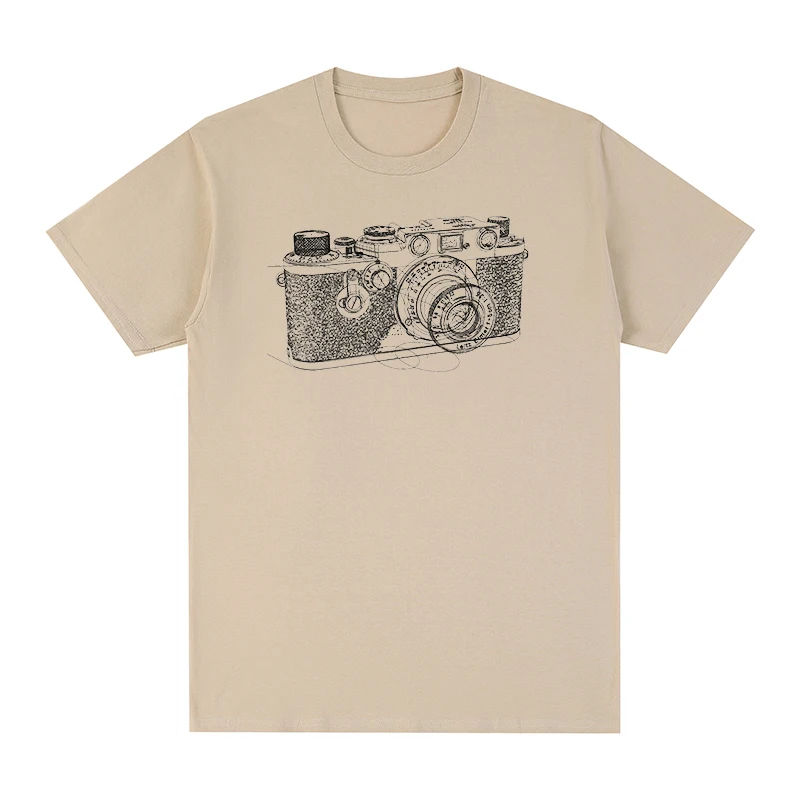 Camiseta de algodón para hombre y mujer, camisa de fotografía Retro con cámara Leica, a la moda, clásica y única, nueva