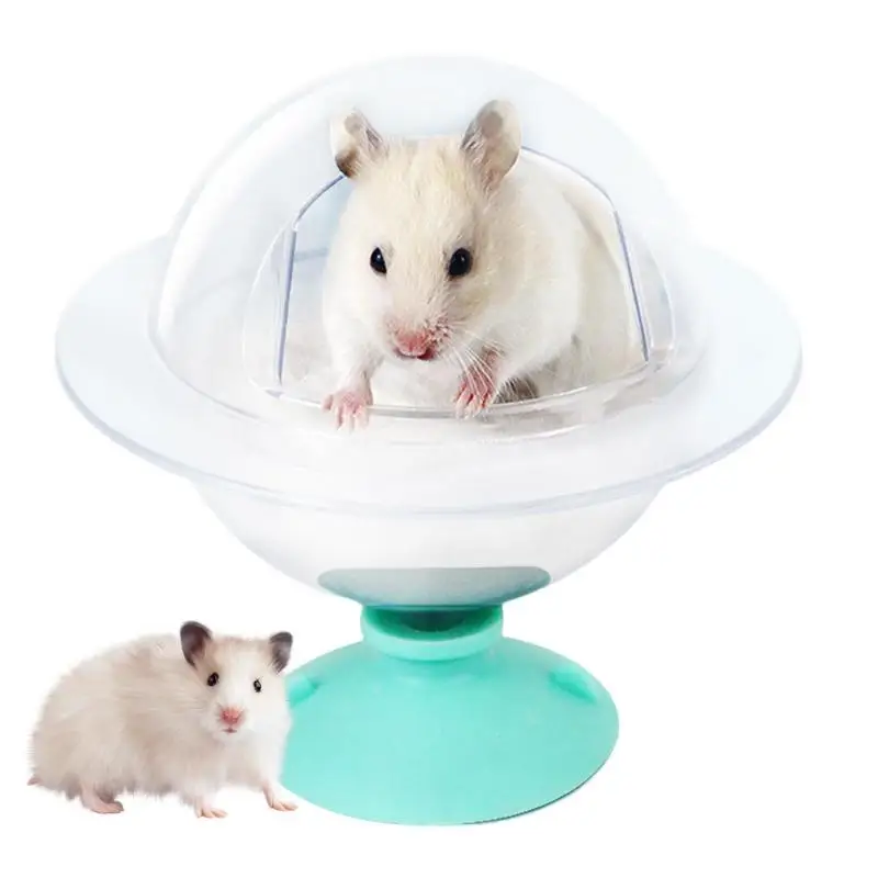

Hamster Litter Box Hamster Bathroom Chinchilla Bath Tub With Large Space Anti-spill Easy To Clean Fully Transparent View For