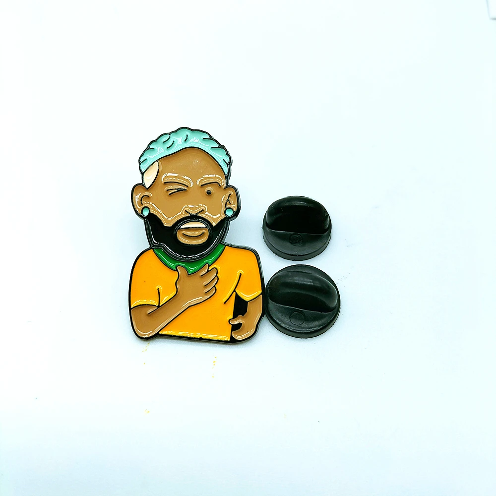 1 шт. футбольная команда Бразилии Неймар милый металлический значок для