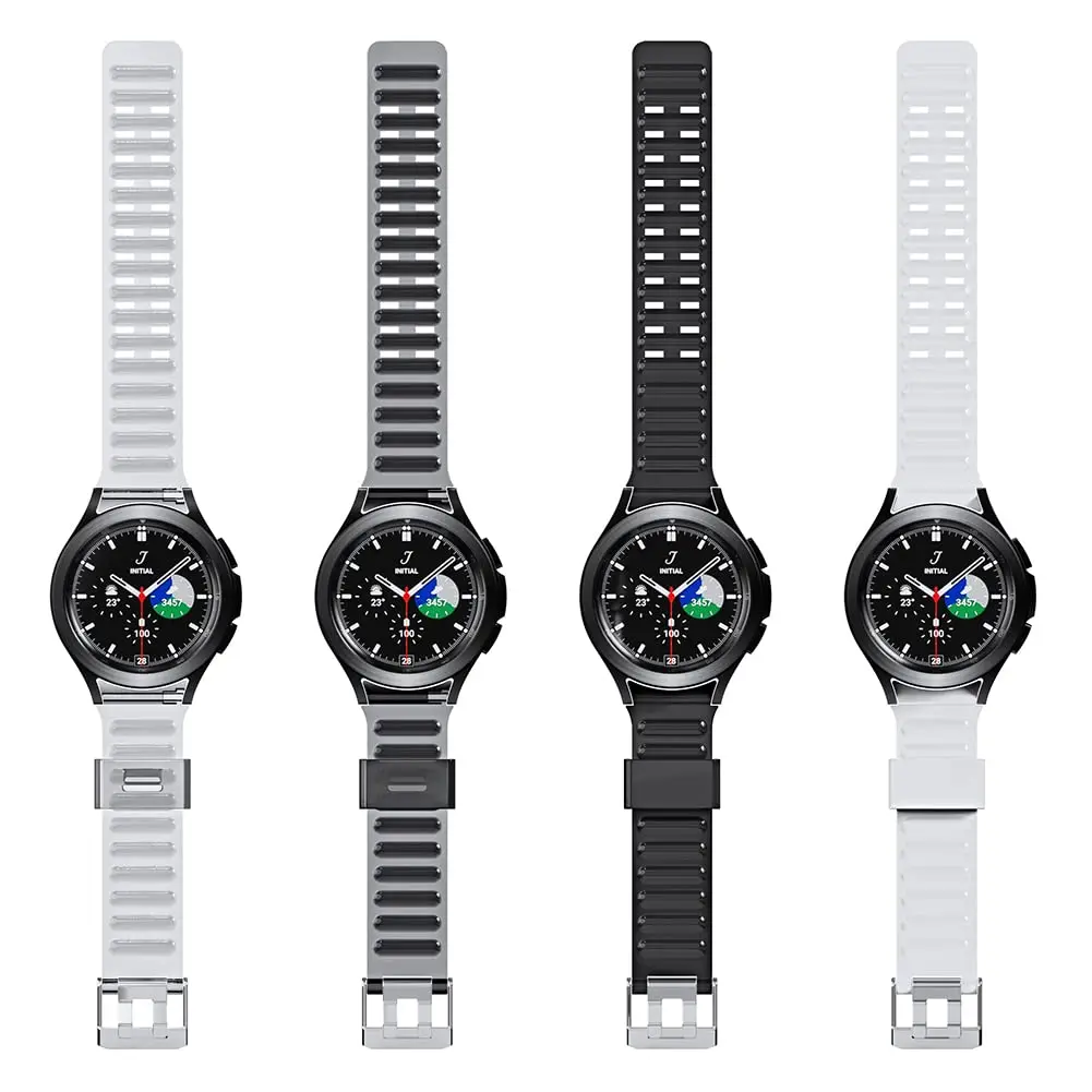 Ремешок прозрачный для Samsung Galaxy Watch 4/Classic/46 мм/42 мм/40 мм/44 мм ТПУ прочный корпус +