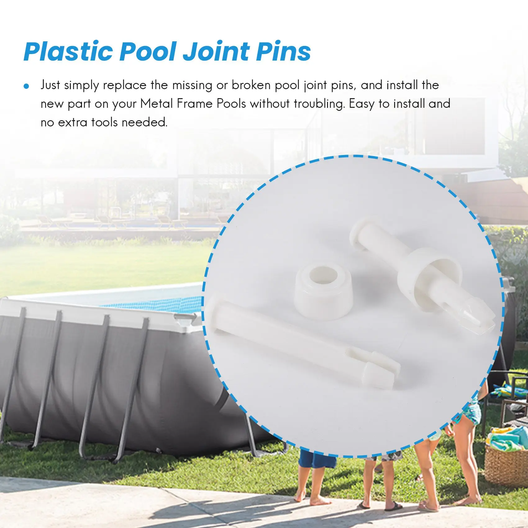 20 шт. штифты для соединения бассейна из АБС-пластика набор колпачков 6 см/2 36 дюйма