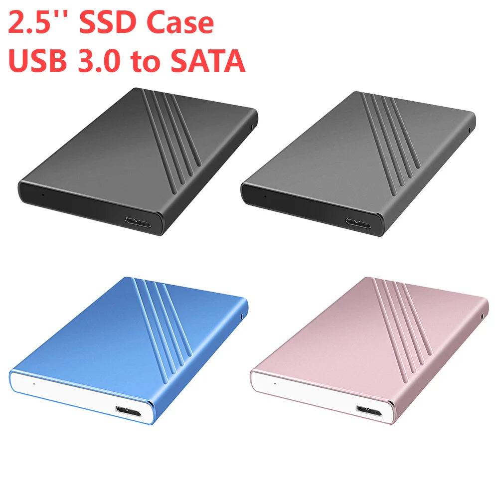 

2.5 inch HDD SSD Case USB 3.0 to SATA Adapter SATA 3.0 SSD SATA 2.0 5Gbps Hard Drive Enclosure for 6TB HDD Disk For Wins MacOS