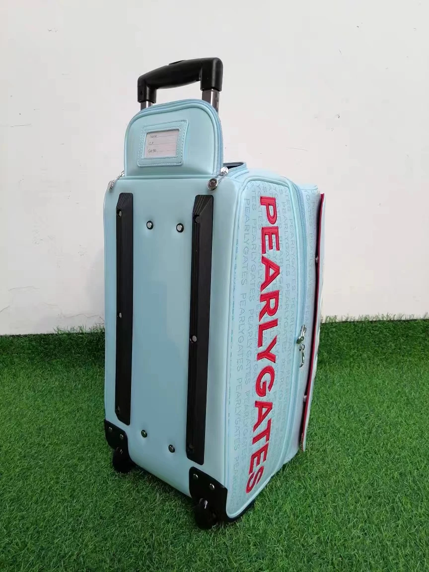 Womn's Golf Bag Brand High-grade Leather Portable Pull Rod Boston Ball Bag Large Capacity Travel Ladies Clothing Bag