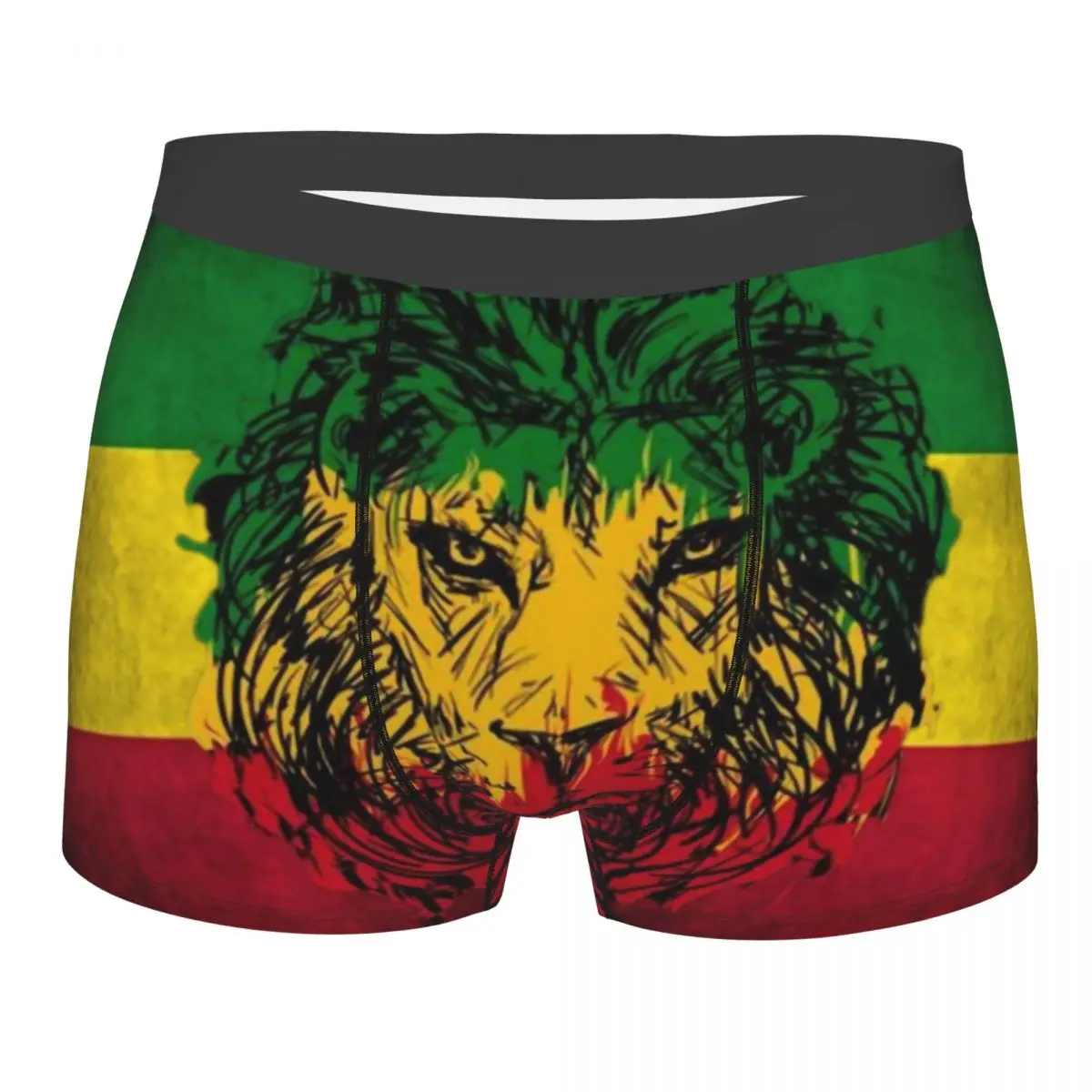 

Мужские трусы-боксеры Lion Of juah Rasta Jamaican Reggae, мужское дышащее нижнее белье с 3D принтом, трусы, трусы