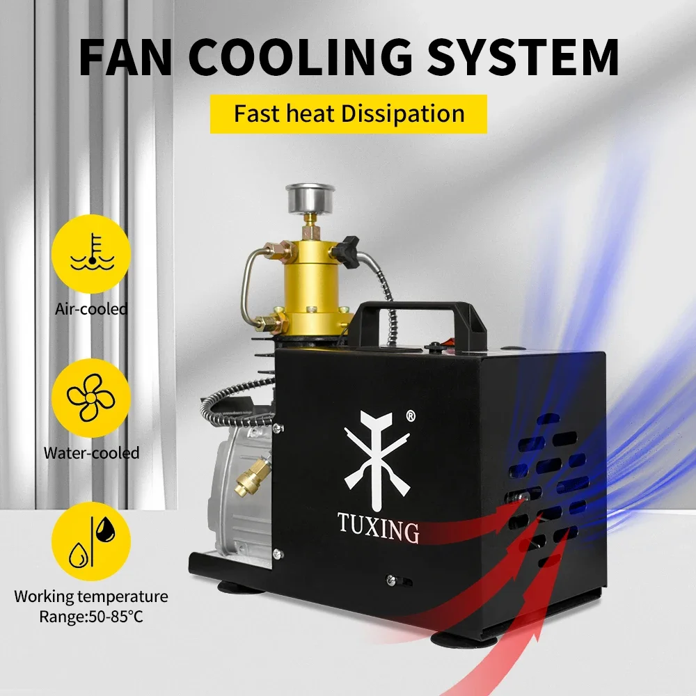Воздушный компрессор TUXING 4500PSI 300 бар PCP электрический воздушный высокого давления