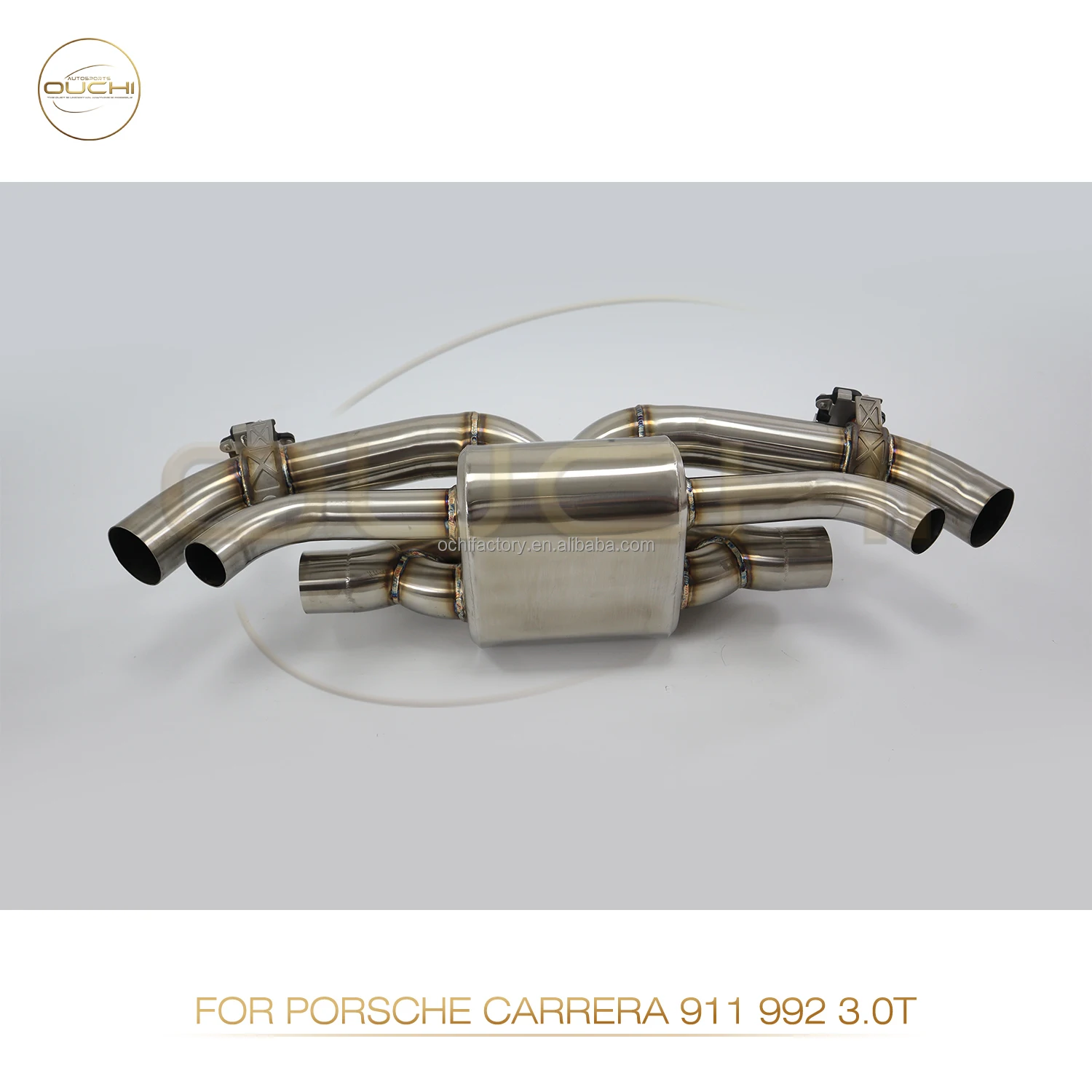 Выпускной клапан Catback из нержавеющей стали Ouchi высокочастотный голос для Porsche Carrera