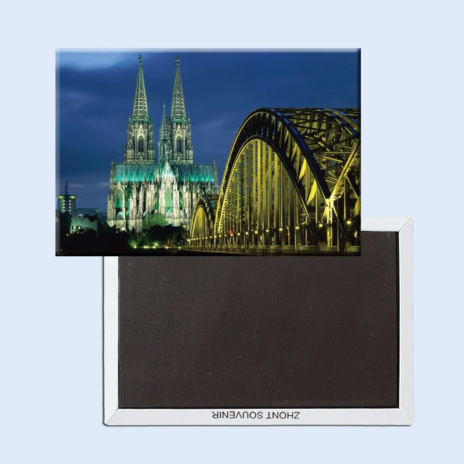 

Metal Wrapped Magnets SOUVEMAG over $12 Germany Cologne View Tourist Metal Decoration Fridge Magnet 5269