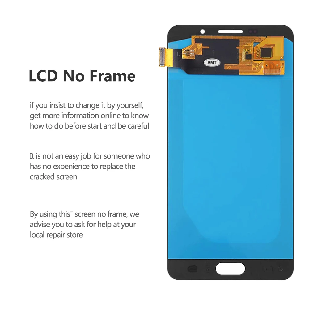 Сенсорный экран дигитайзер в сборе + крышка аккумулятора для Samsung Galaxy A7 2016 A710F A710M