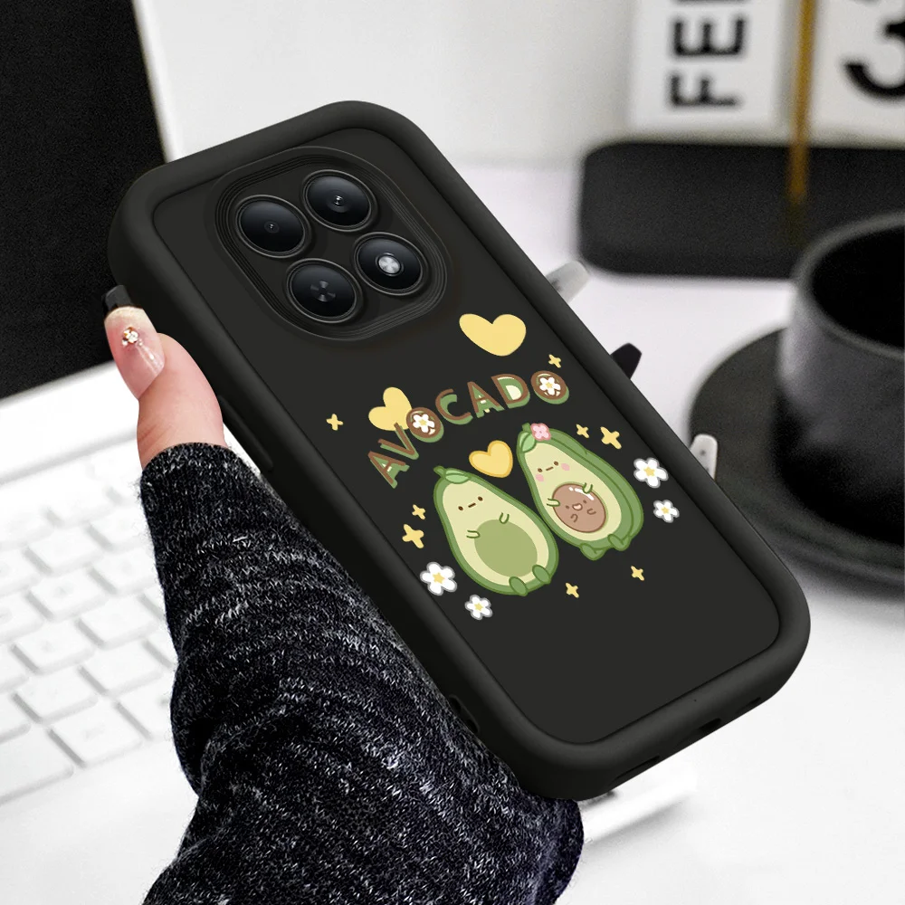 Фото Милый чехол для телефона с авокадо для Xiaomi Redmi Note 15 14 13 12 12S 11 11S 10 Pro Plus 4G 5G, мягкий чехол-накладка №4