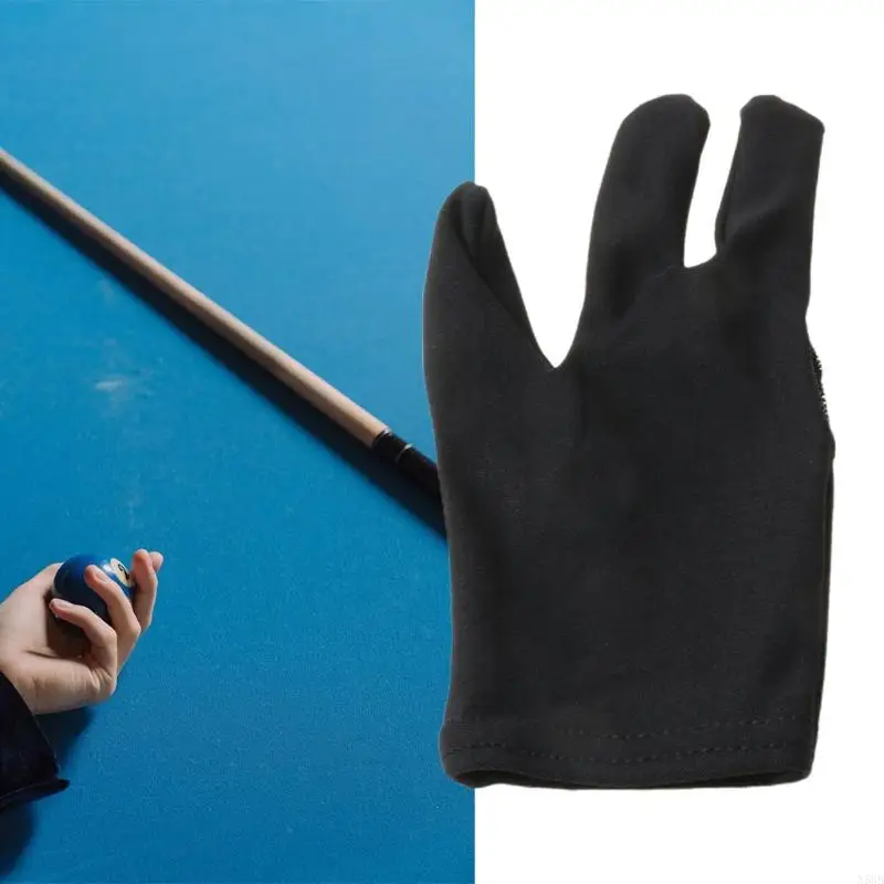 N58b 1pc Black Cue Byliard Bool Shooters 3 перчатки пальца
