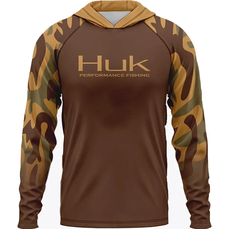 Мужская футболка с длинным рукавом капюшоном UPF 50