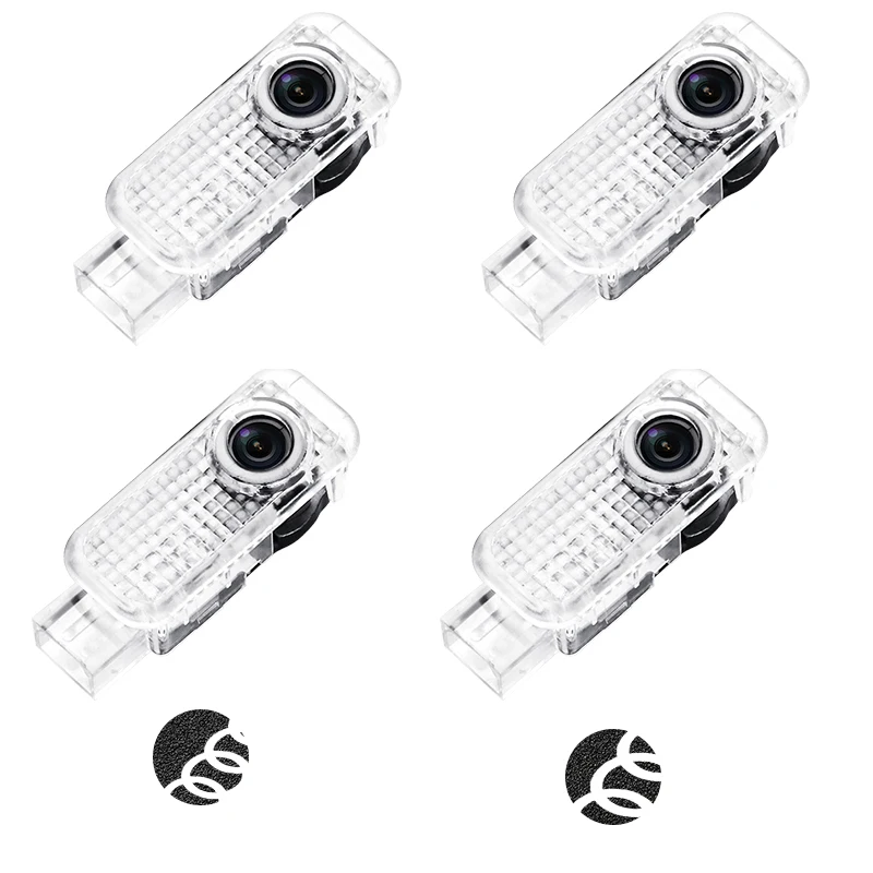 

2/4pcs Led Car Door logo Welcome Light Audi A4 B5 B6 B7 B8 B9 A1 A3 8V 8P 8L A6 C5 C6 C7 A5-A8 Q3-Q7 TT S3 S6 Sline Quattro