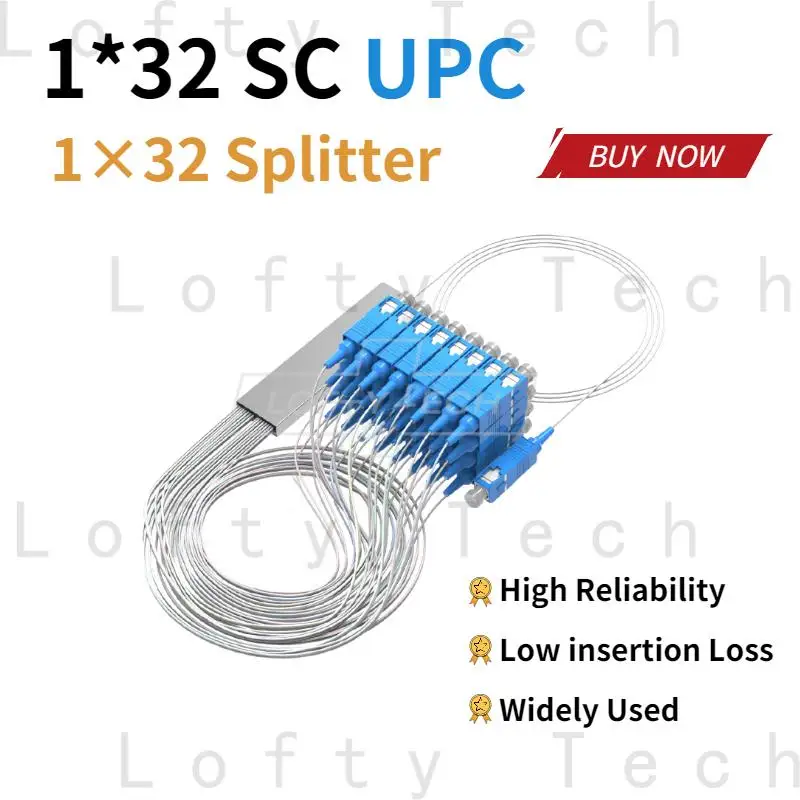 

1 X32 SC/UPC Волоконно-оптический ПЛК-Сплиттер SC мини стальная трубка Тип 1:32 0,9 мм волоконно-оптический сплиттер микро-закрытый сплиттер