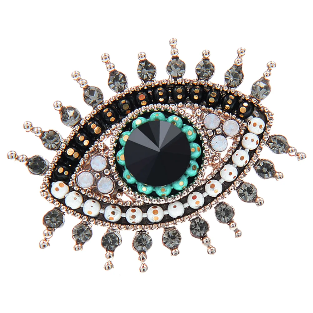 

Demon Eye Brooch Evil Clothes Lapel Pin Brooches For Women Bathroom Decorations Party Prop Suit Dual Purpose