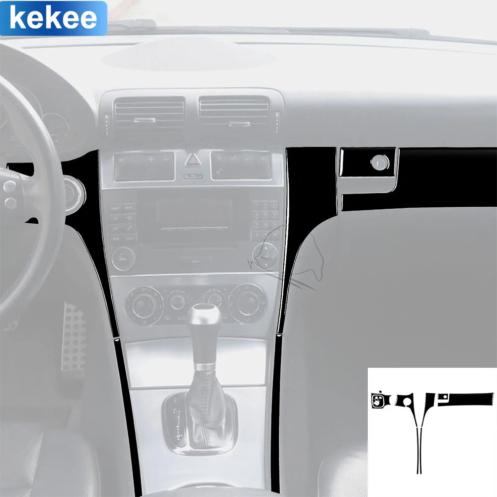Для Mercedes C Class W203 2005 2006 2007 набор панелей обшивки центральной приборной панели