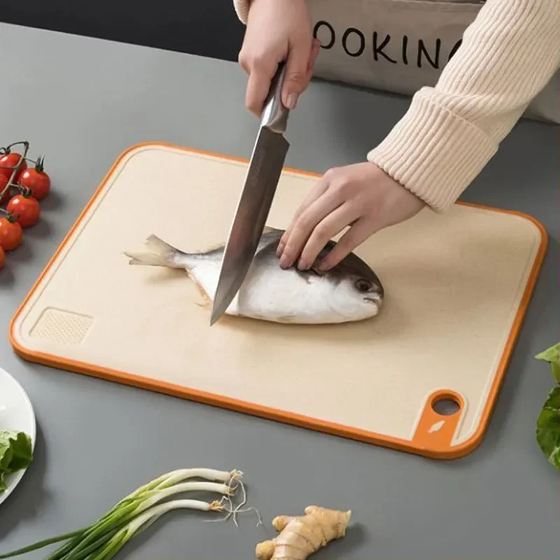 

Double-sided antibacterial and mildew-proof chopping board and multifunctional adhesive board for kitchen.