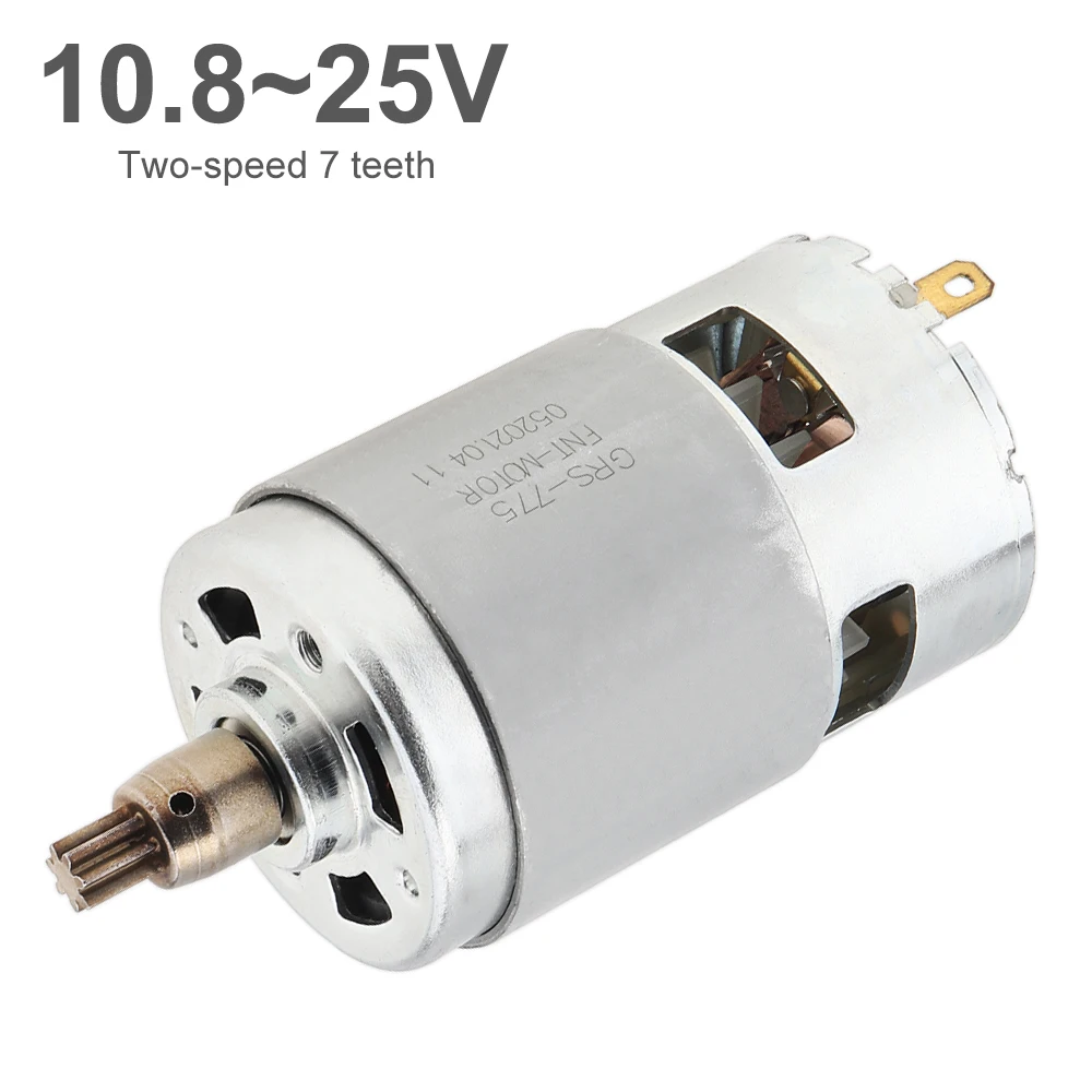 

7 Teeth Motor GRS775 Motor 10.8-25V 7500-15000RPM Universal Motor for Electric Wrench Cordless Drill Power Tool