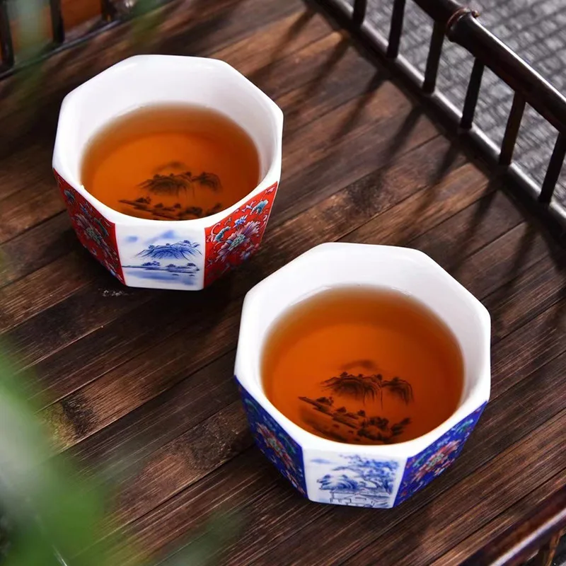 Чашка Bafang эмалированная цветная чайная чашка Bafang Laicai Дворцовый стиль китайская керамическая домашняя чашка Master
