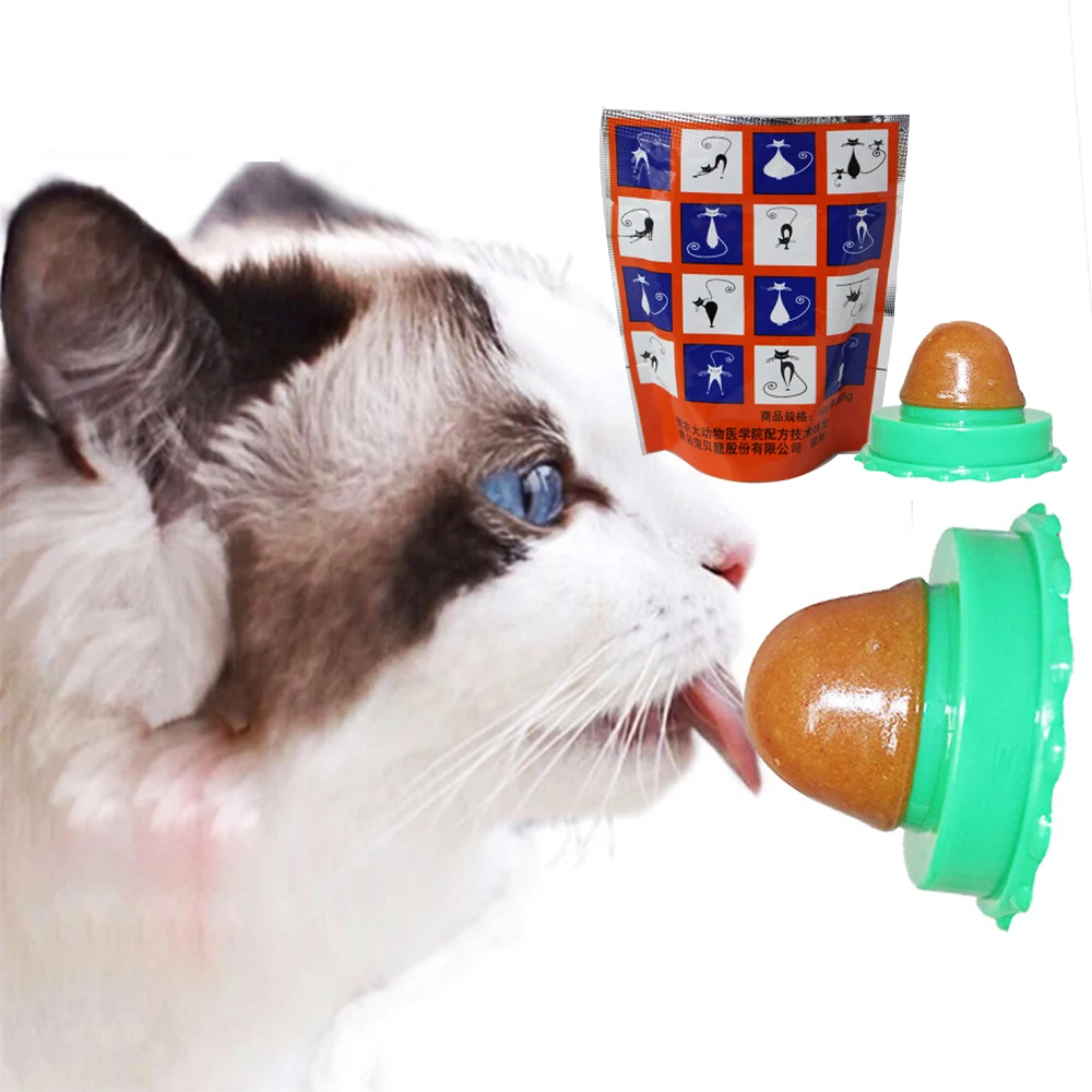 

Cat Supplies Cat Toy Healthy Nutrition Pet Snacks Cat Sugar Candy Licking Energy Ball Gel Solid Cat Treats Natural Catnip Sucker