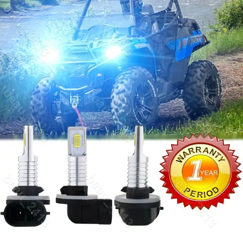 

3x HEADLIGHT LED BULBS 105W 8000K Ice blue For Polaris ACE 570 16-2018