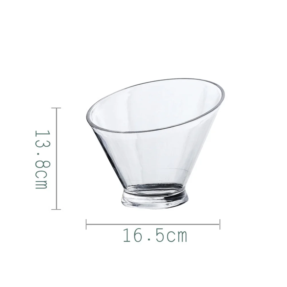 

Bowl Bowls Salad Serving Ice Bucket Clear Container Fruit Dessert Acrylic Snack Vegetable Chip Mixing Vase Beverage Round