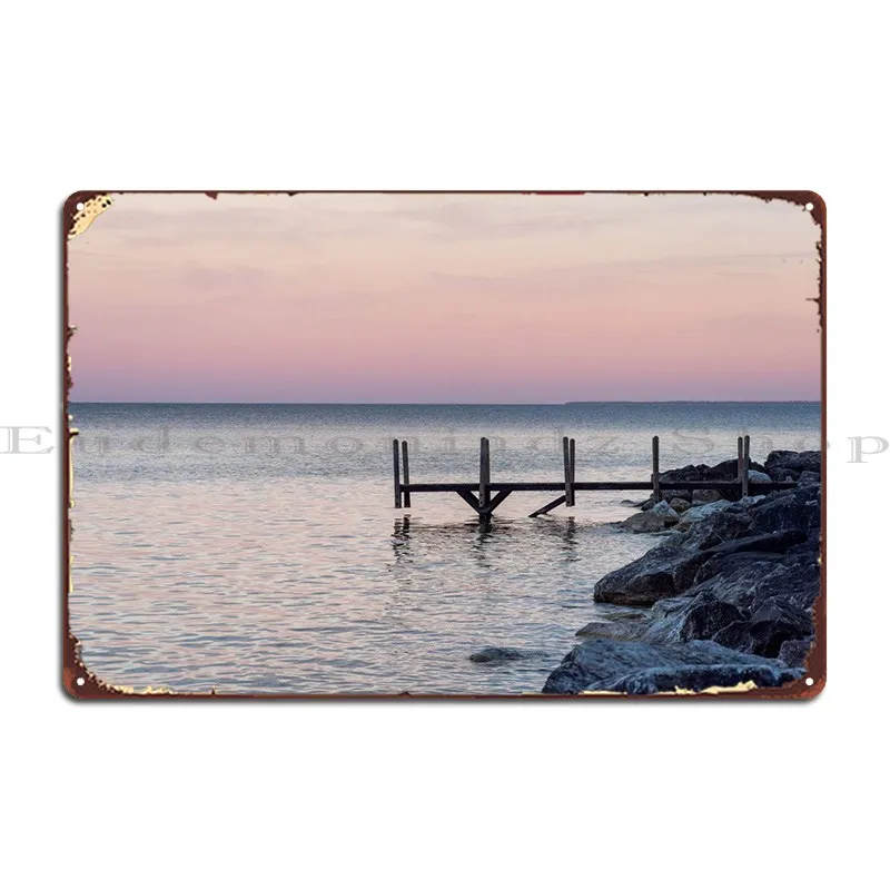 

Металлический плакат с надписью Serenity At Sunset