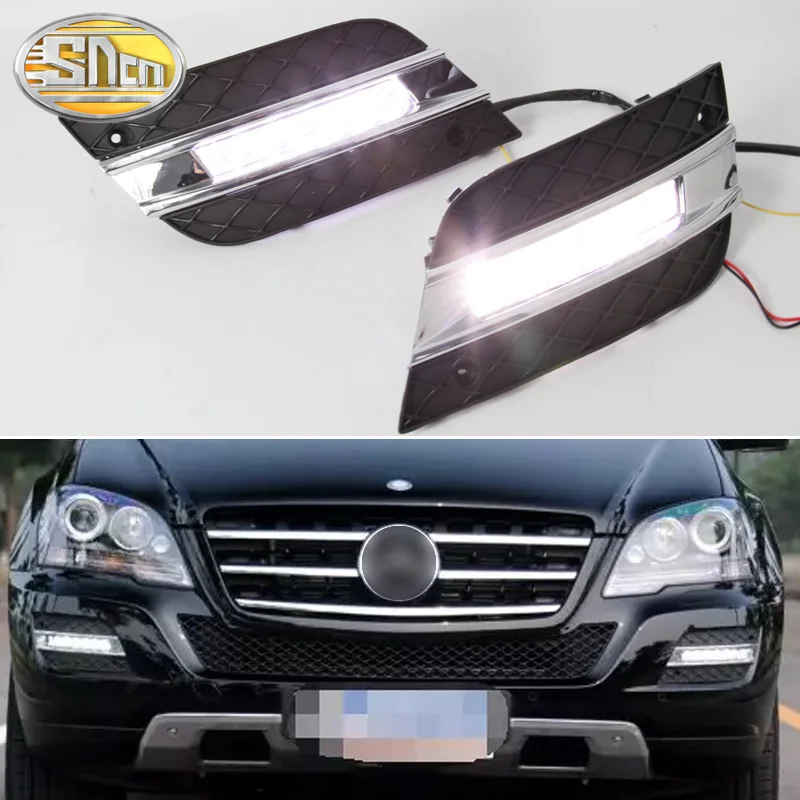 2 шт. для Mercedes Benz W164 ML280 ML300 ML320 ML350 ML500 2010 2011 Автомобильные дневные ходовые огни 12 В