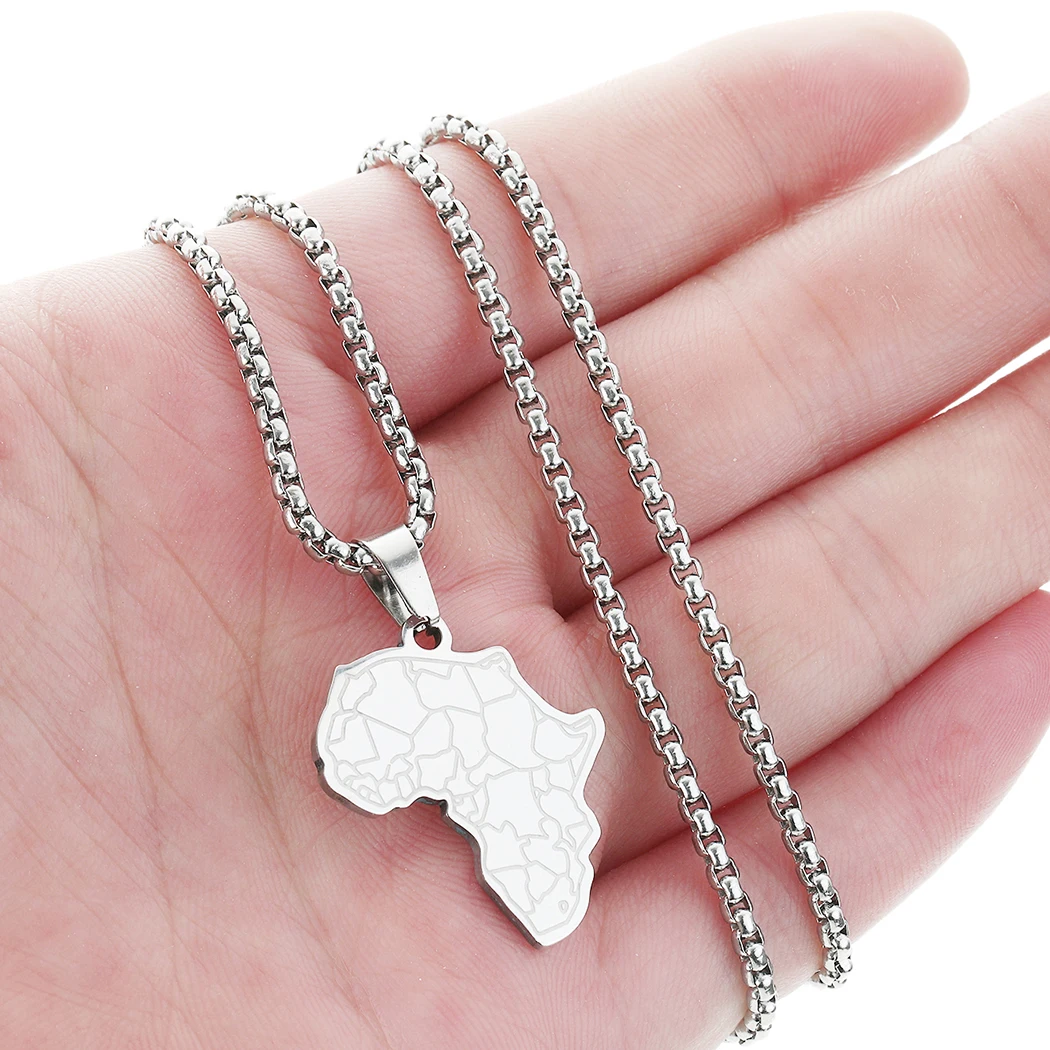 Карта Африки со стандартным ожерельем карты африканской страны с тигровым лицом