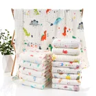 Детское одеяло из бамбука и хлопка, 6 слоев, пеленка, одеяло для сна, теплое покрывало для кровати, муслиновое детское одеяло