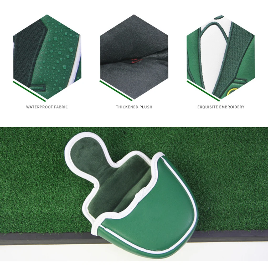 

Чехол для клюшки, забавная зеленая куртка, профессиональная практичная повязка на голову для гольфа, полукруглая повязка на голову для защи...
