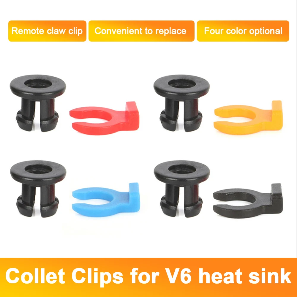 

10pcs 3D Printer Pipe Clamp Metal Bowden Tube Coupling Kit for V6 Heat Sink Hot End Heater Block Collet Connector