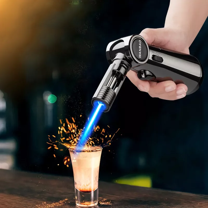 

2023 Torch Gas Lighter Windproof BBQ Kitchen Cooking Jet Turbine Lighter High Capacity Spray Gun Jewelry Metal Welding Gifts Lig
