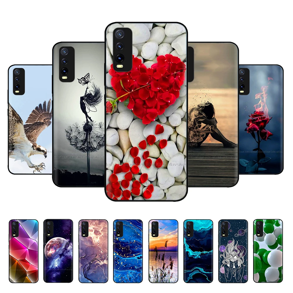 ДЛЯ Vivo Y11s чехол Защитный силиконовый чехол для Vivo Y12s Y12 s 2021