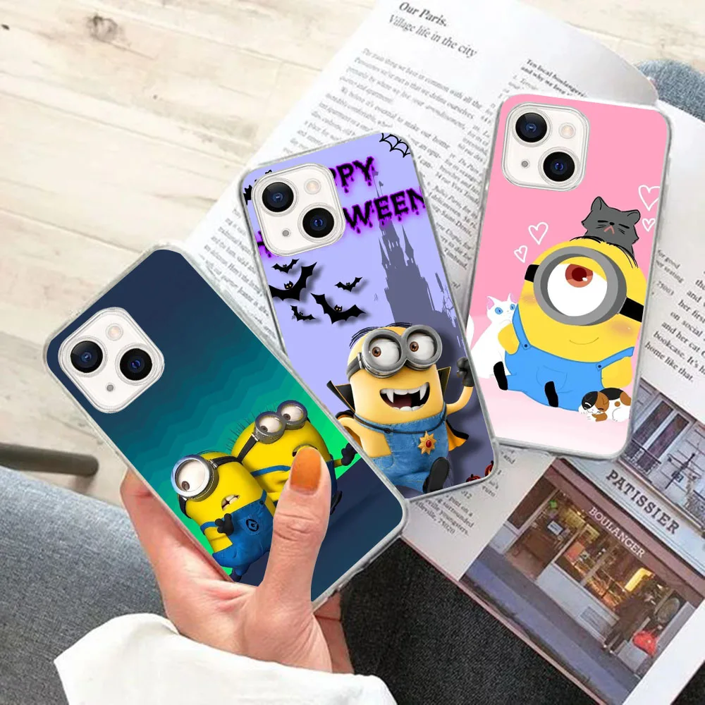 Прозрачный чехол AU-40 Love M-Minionss для Moto One ACE G40 Z2 E13 E22 E40 G10 G8 G50 G60 Fusion Pro Plus Play Power