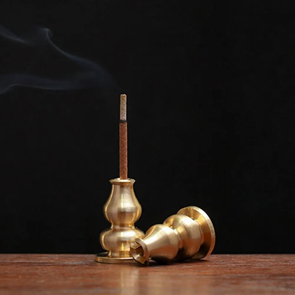 

Portable Incense Burner Censer High Incense Plug Alloy Copper Incense Holder Can Be Fixed Incense Sticks and Coil Wax Burner