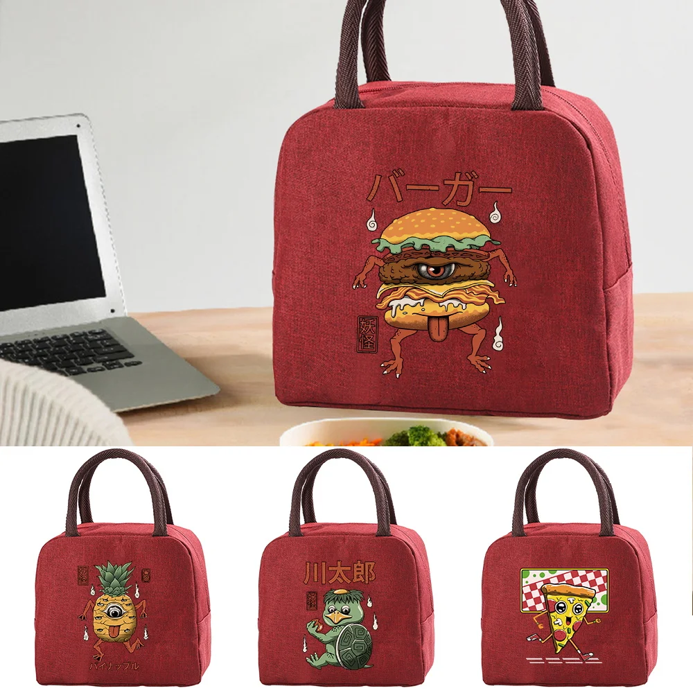 Bags Portable Zipper Thermal Lunch Bag For Women Portable Fr
