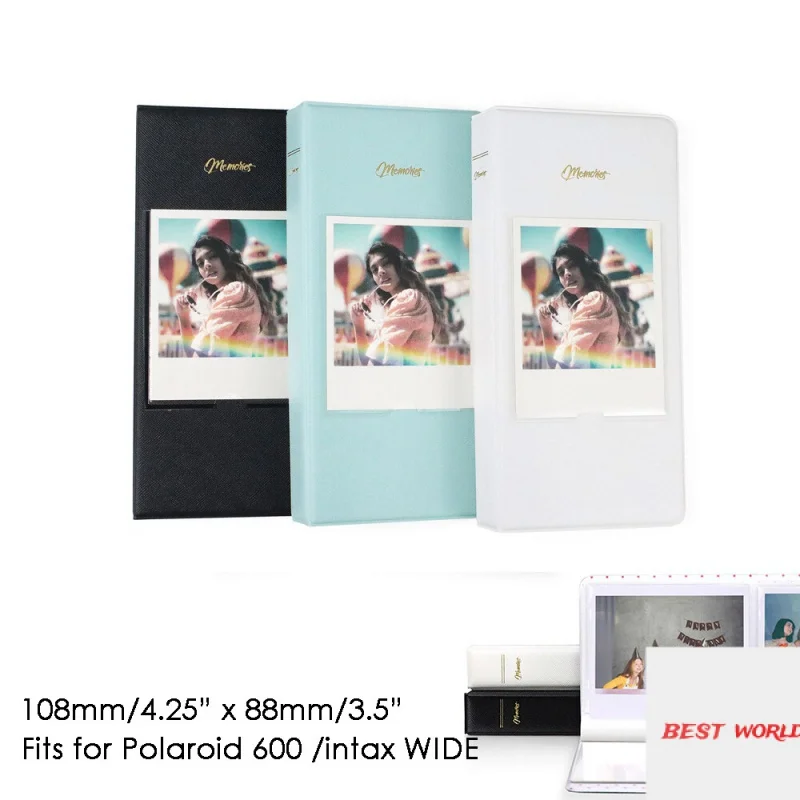 

Фотоальбом Polaroid 64 кармана для Fujifilm Instax WIDE 300 210 Camera Polaroid 600 i-Type LAB SX-70 Camera