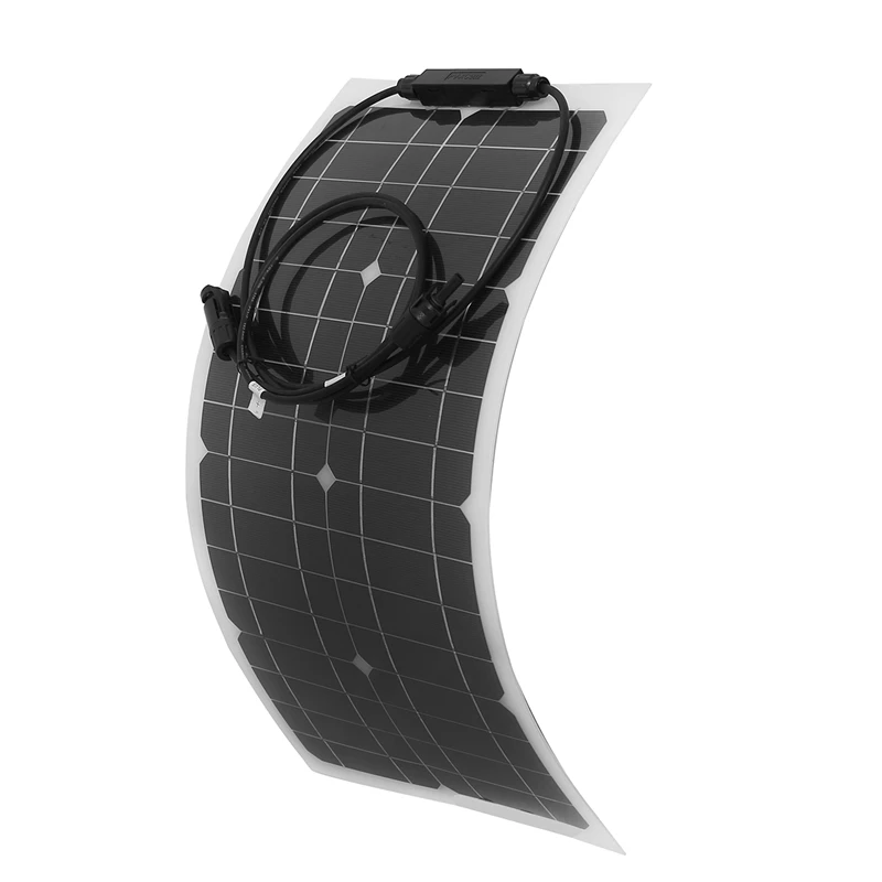 

25 Вт Гибкая солнечная панель зарядное устройство 12 В/24 В монокристаллическая солнечная батарея зарядное устройство для батареи для автомоб...