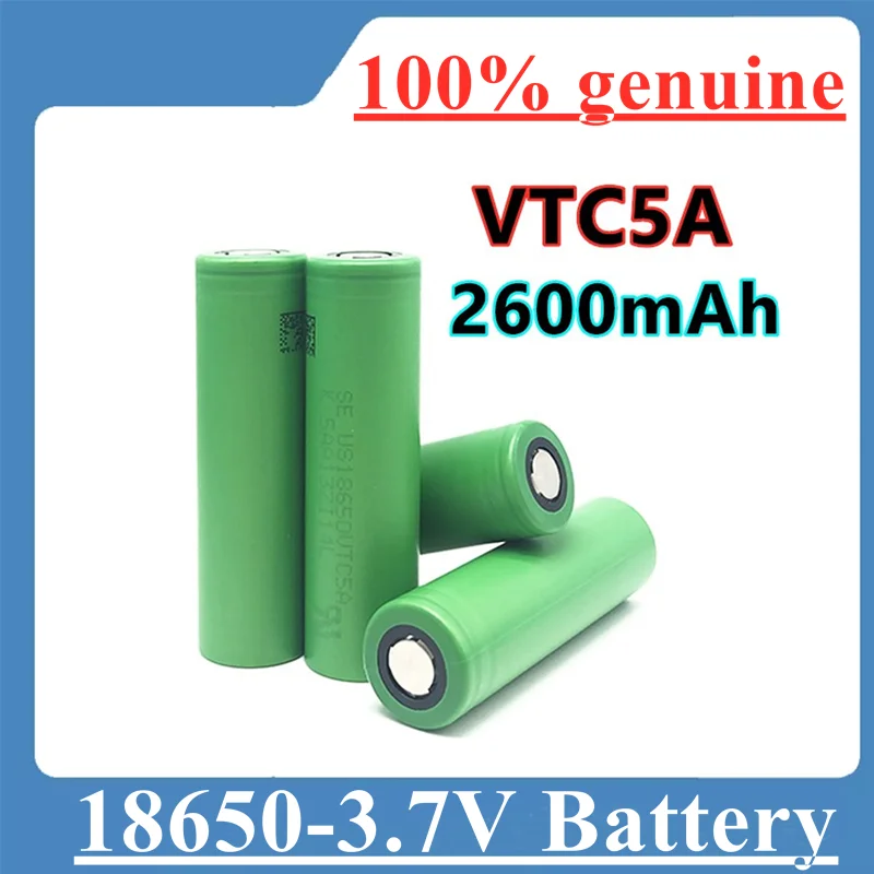

US18650 lithium ion rechargeable battery, VTC5,30A, 2600mAh, suitable for toys, flashlights, battery pack assembly, etc
